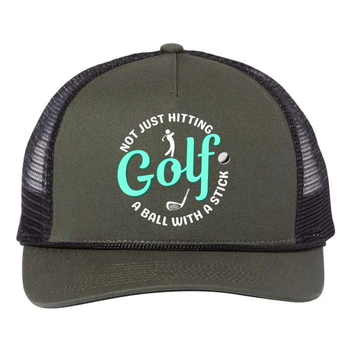 Father's Day Golf Loving Father Golf Dad Gift For Dad Retro Rope Trucker Hat Cap