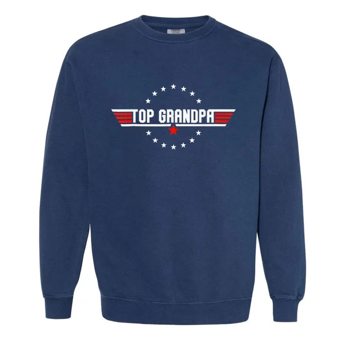 Fathers Day Gift Grandpa Gift From Son Daughter Grandkids Garment-Dyed Sweatshirt