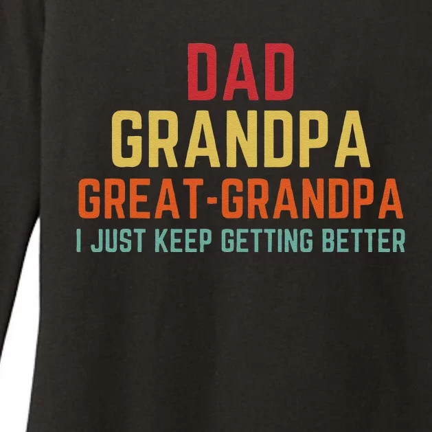 Fathers Day Gift From Grand Dad Grandpa Great Grandpa Womens CVC Long Sleeve Shirt