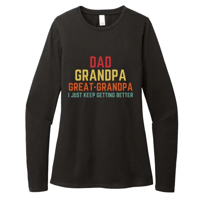 Fathers Day Gift From Grand Dad Grandpa Great Grandpa Womens CVC Long Sleeve Shirt