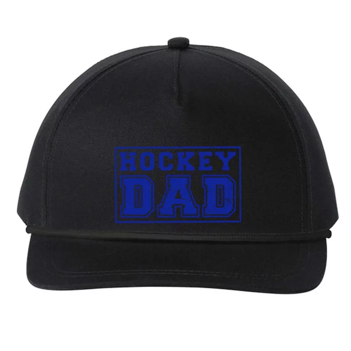 Father's Day Gift Funny Hockey Dad Snapback Five-Panel Rope Hat