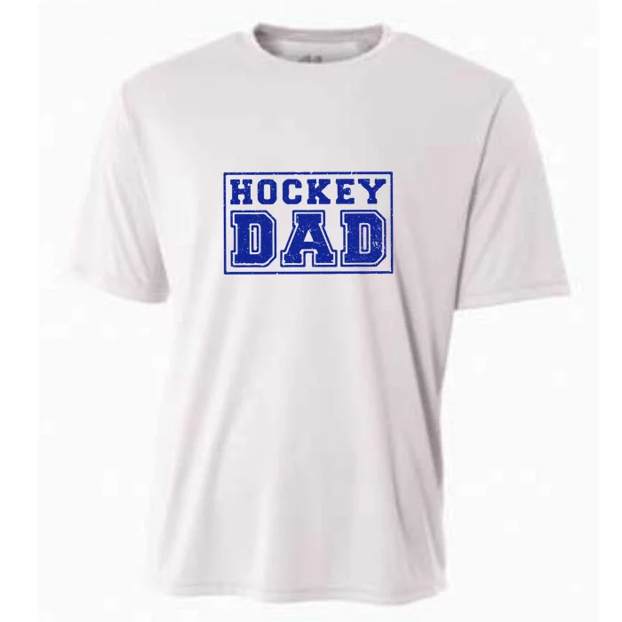 Father's Day Gift Funny Hockey Dad Cooling Performance Crew T-Shirt