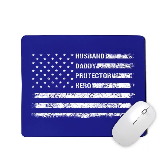 FatherS Day Gift I Husband Daddy Protector Hero Meaningful Gift Mousepad