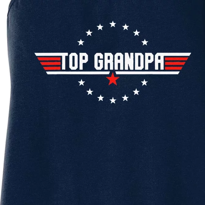 Fathers Day Gift Grandpa Gift From Grand Son Daughter Women's Racerback Tank