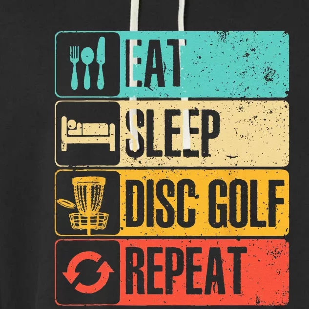 Funny Disc Golf Art For  Golf Player Disc Golfers Garment-Dyed Fleece Hoodie