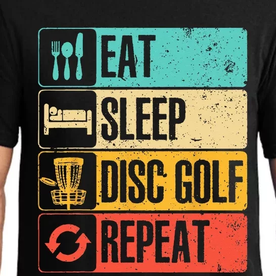 Funny Disc Golf Art For  Golf Player Disc Golfers Pajama Set