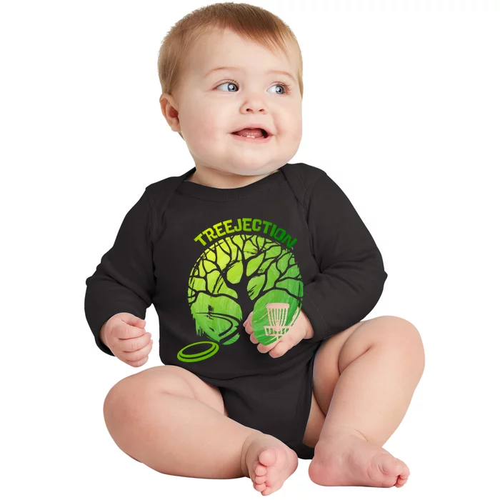 Funny Disc Golf Graphic Tree Gift Baby Long Sleeve Bodysuit