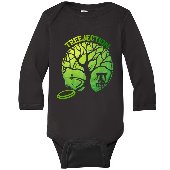 Funny Disc Golf Graphic Tree Gift Baby Long Sleeve Bodysuit