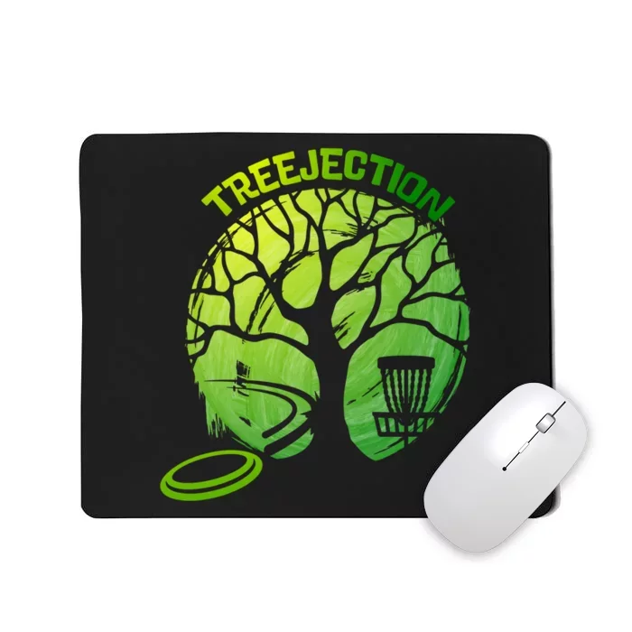 Funny Disc Golf Graphic Tree Gift Mousepad