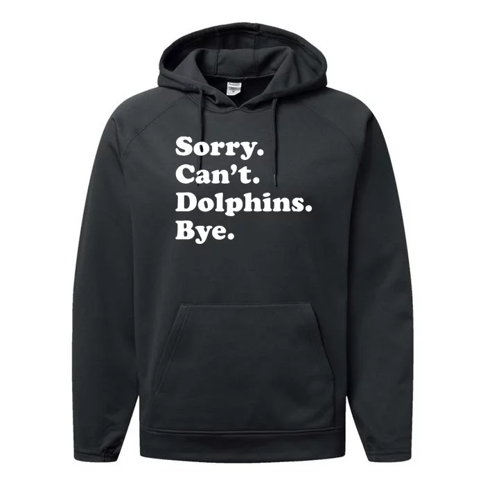 Funny Dolphin Gift For Or Performance Fleece Hoodie