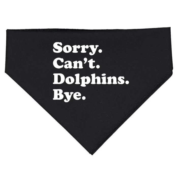 Funny Dolphin Gift For Or USA-Made Doggie Bandana