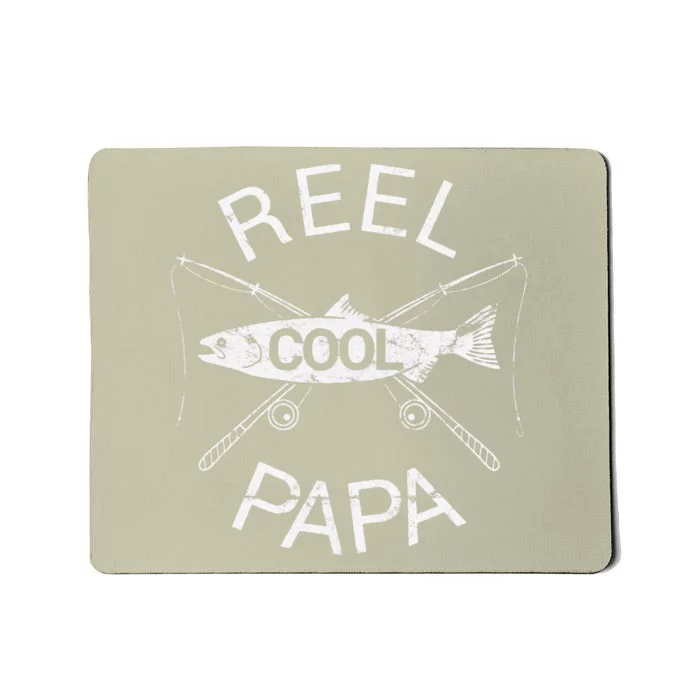 Fathers Day Gifts Funny Fishing Reel Cool Papa Dad Joke Mousepad