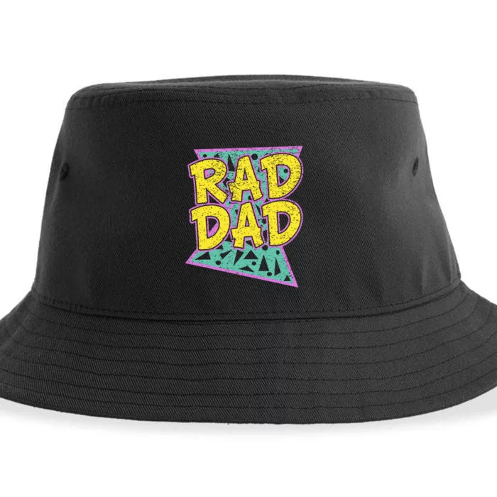 Fathers Day Gift For Daddy Rad Dad Sustainable Bucket Hat