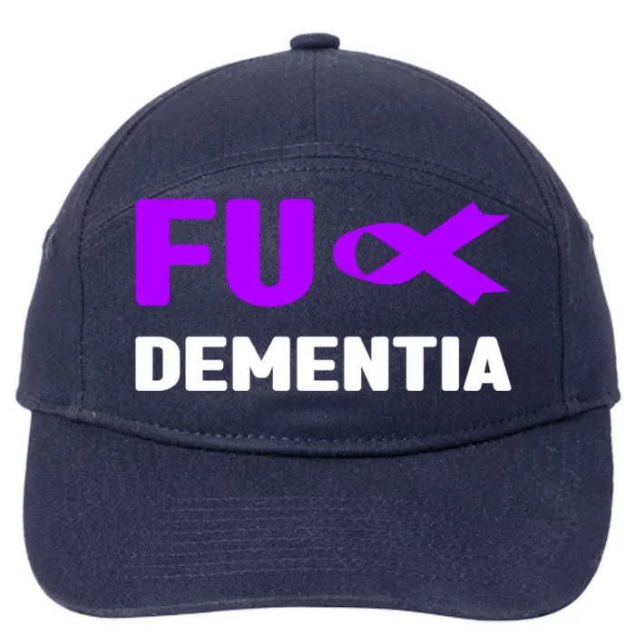 Fuck Detia Great Gift Funny Gift Fuck Alzheimer's Detia Awareness Gift 7-Panel Snapback Hat