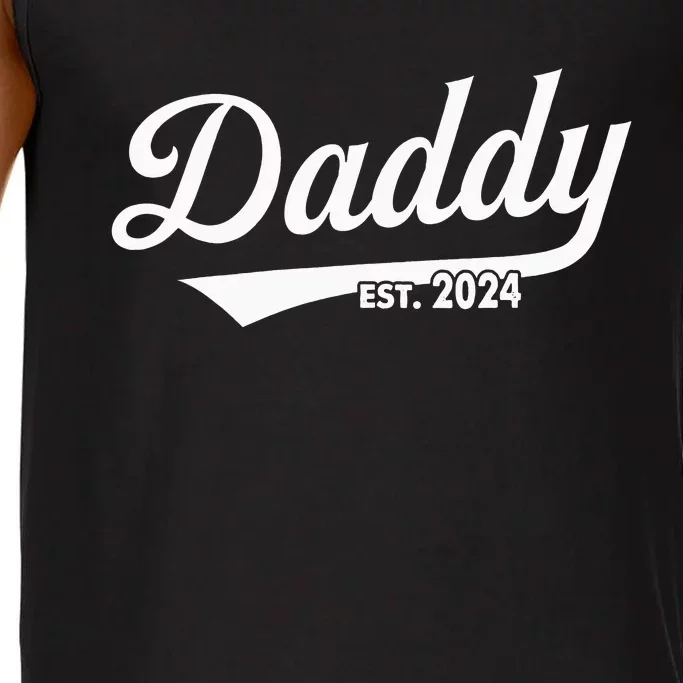 Fathers Day Gift Daddy Est. 2024 Expect Wife Daughter Comfort Colors® Tank Top