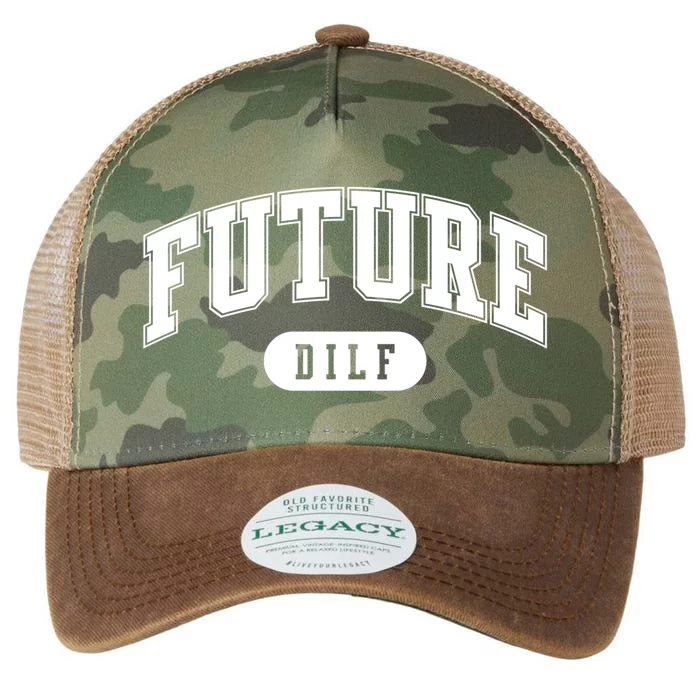 Future Dilf Gift I Love Dilfs Gift Legacy Tie Dye Trucker Hat