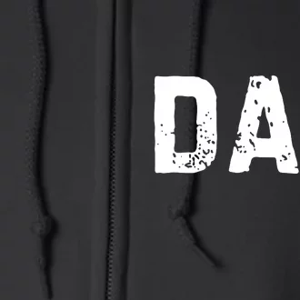 FatherS Day Gift Dad Of 4 Dad To The Fourth Power Full Zip Hoodie