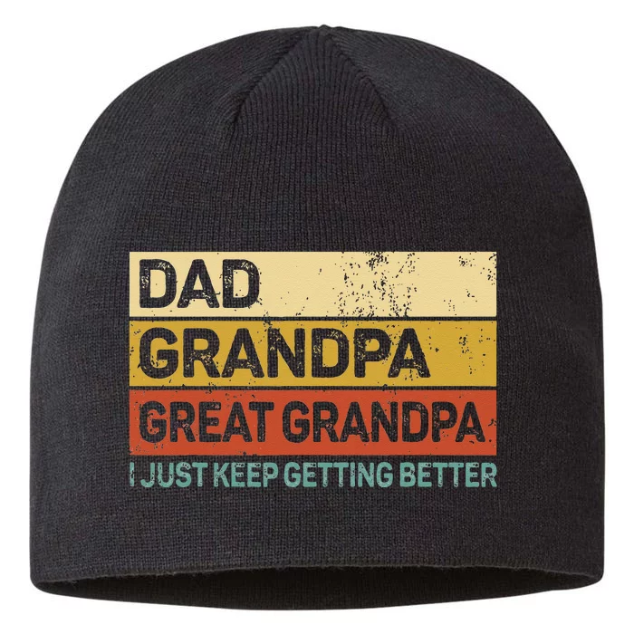 Fathers Day Gift From Grandkids Dad Grandpa Great Grandpa 8 1/2in Sustainable Knit Beanie