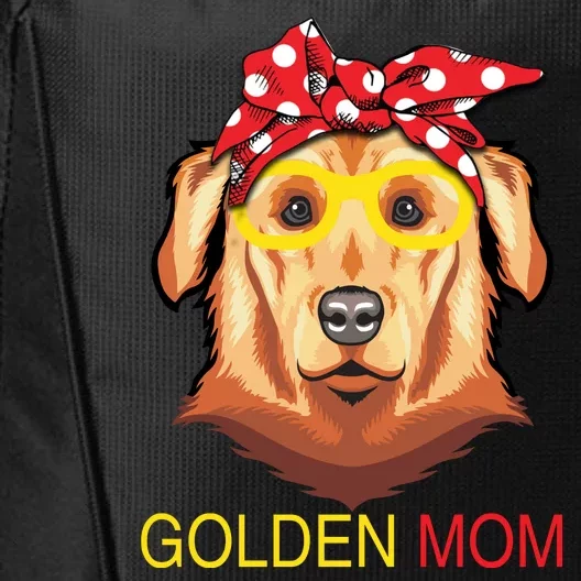 Funny Dog Golden Mom City Backpack