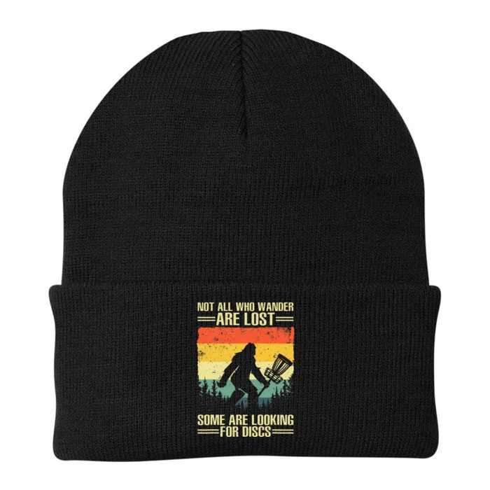 Funny Disc Golf Art For Men Women Kids Disc Golf Player Knit Cap Winter Beanie