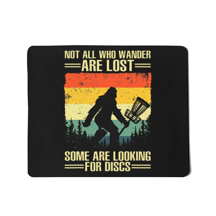 Funny Disc Golf Art For Men Women Kids Disc Golf Player Mousepad