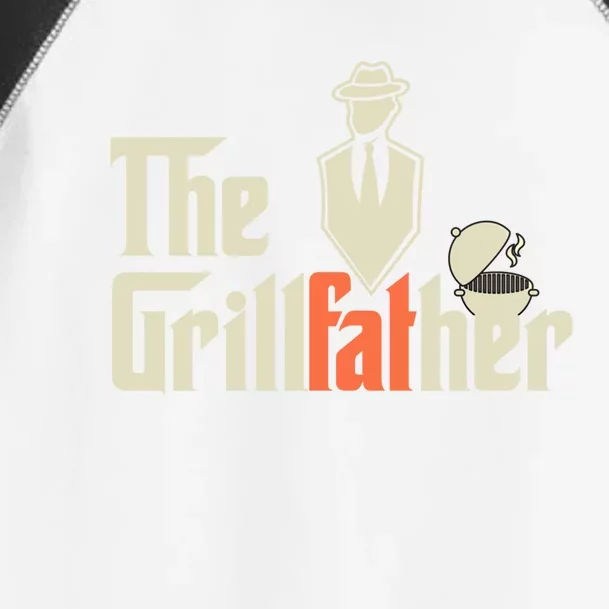 Funny Dad Grilling Accessories The Grillfather Barbecue Chef Gift Toddler Fine Jersey T-Shirt