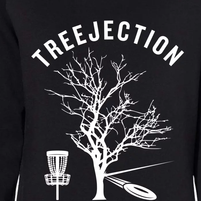 Funny Disc Golf Treejection Gift Womens California Wash Sweatshirt