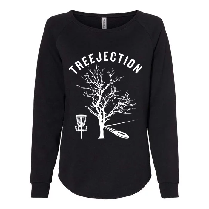 Funny Disc Golf Treejection Gift Womens California Wash Sweatshirt