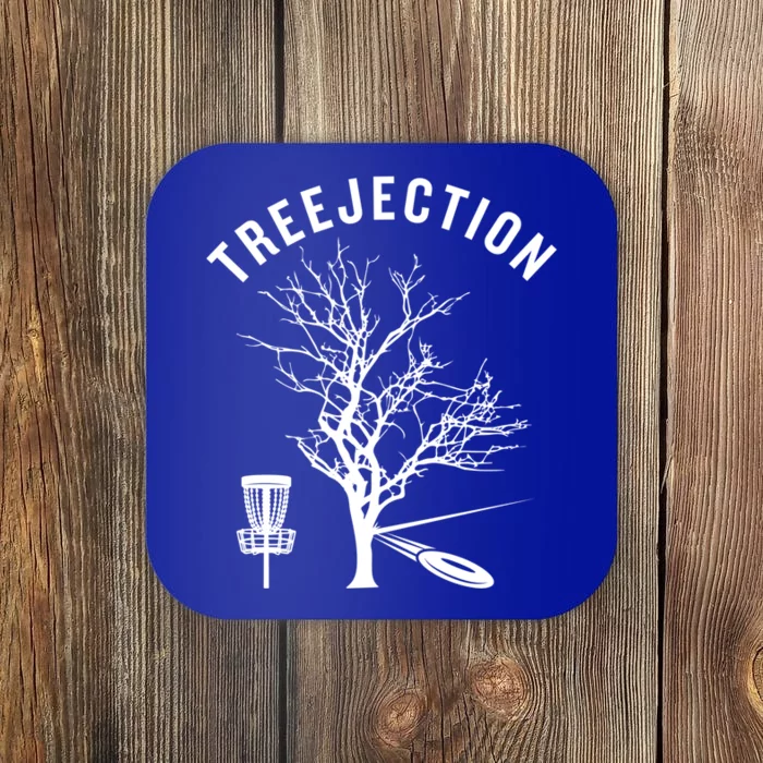 Funny Disc Golf Treejection Gift Coaster