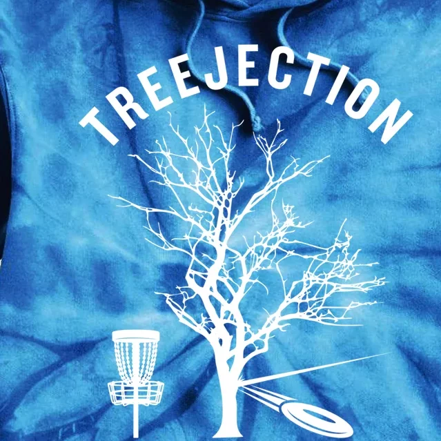 Funny Disc Golf Treejection Gift Tie Dye Hoodie