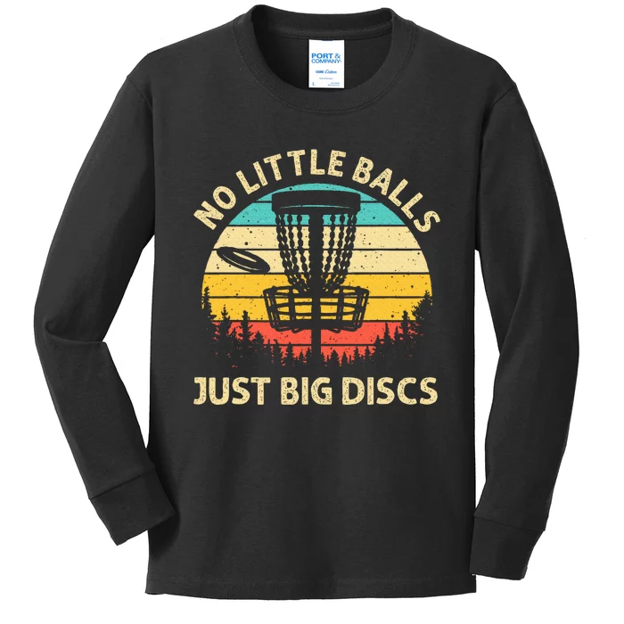 Funny Disc Golf Design Disc Golf Lover Player Kids Long Sleeve Shirt