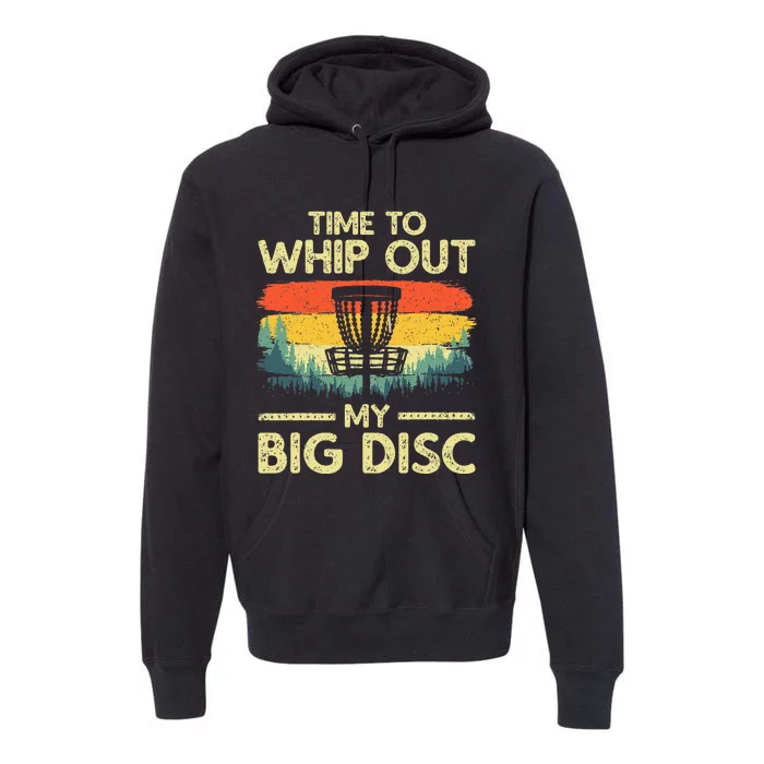 Funny Disc Golf Art Flying Disc Sport Players Premium Hoodie