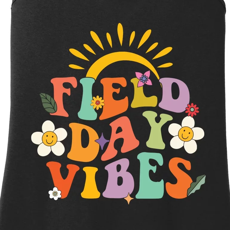 Field Day Groovy Field Day Vibes Student Teacher Gifts Ladies Essential Tank