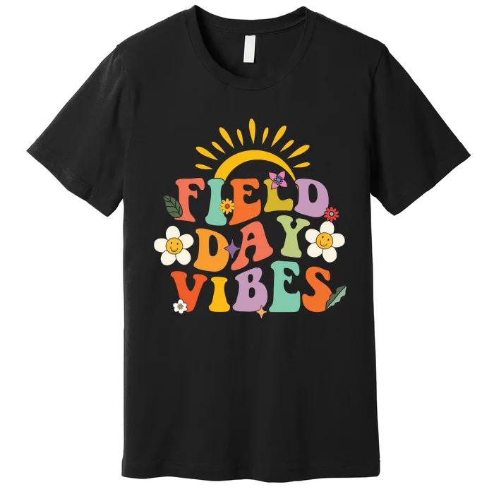 Field Day Groovy Field Day Vibes Student Teacher Gifts Premium T-Shirt