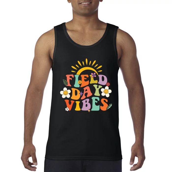 Field Day Groovy Field Day Vibes Student Teacher Gifts Tank Top