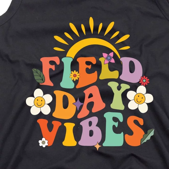 Field Day Groovy Field Day Vibes Student Teacher Gifts Tank Top