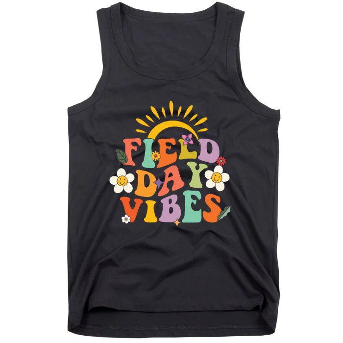 Field Day Groovy Field Day Vibes Student Teacher Gifts Tank Top