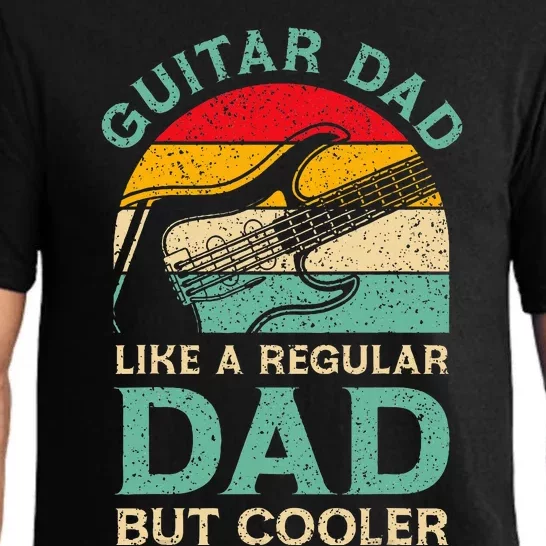 Fathers Day Guitar Dad For Guitarist Music Lover Dad Pajama Set