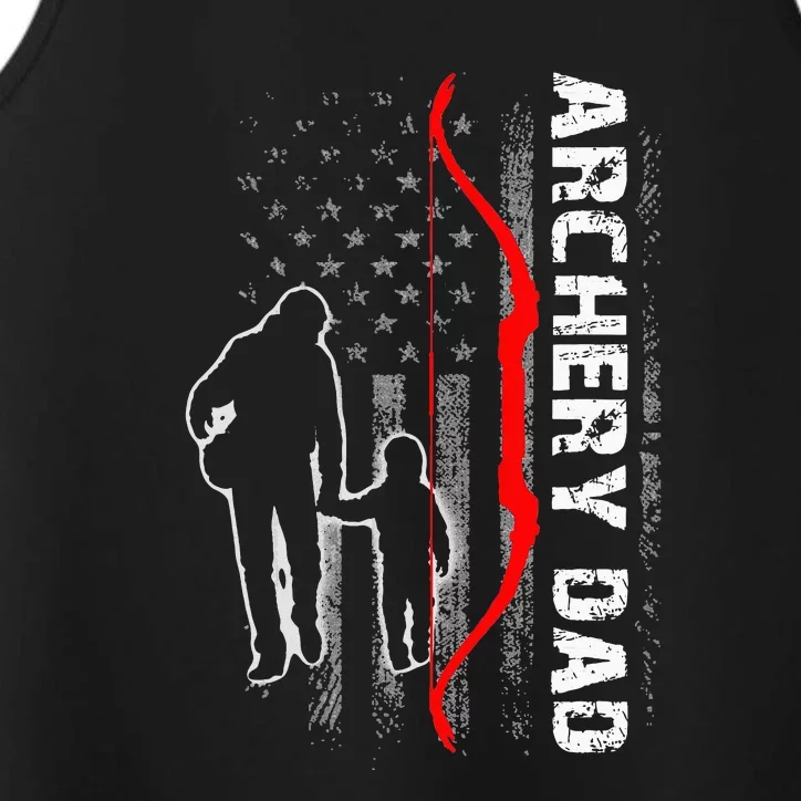 Father's Day Gift Archery Dad Proud Archery Daddy Performance Tank