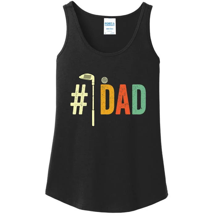 Father's Day Golf Club Number One Dad Golf Gift For Dad Ladies Essential Tank