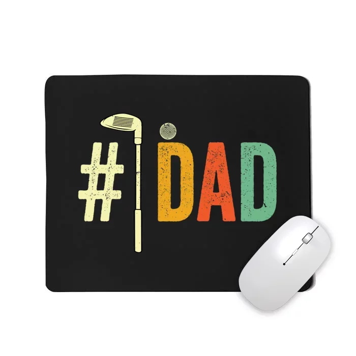 Father's Day Golf Club Number One Dad Golf Gift For Dad Mousepad