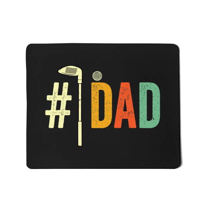 Father's Day Golf Club Number One Dad Golf Gift For Dad Mousepad