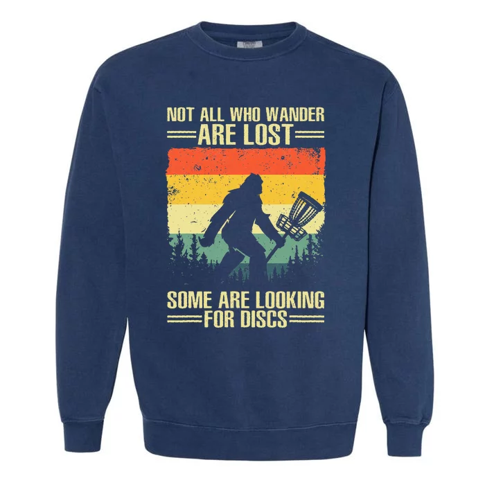 Funny Disc Golf Art For  Disc Golf Player Garment-Dyed Sweatshirt