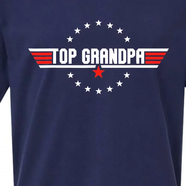 Fathers Day Gift Grandpa Gift From Son Daughter Grandkids Sueded Cloud Jersey T-Shirt