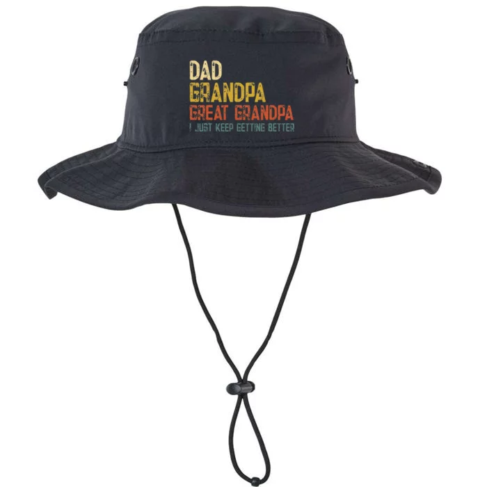 Fathers Day Gift from Grand Dad Grandpa Great Grandpa Legacy Cool Fit Booney Bucket Hat