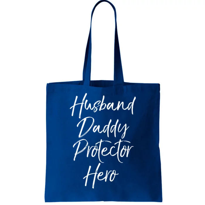 FatherS Day Gift For Dads Husband Daddy Protector Hero Meaningful Gift Tote Bag