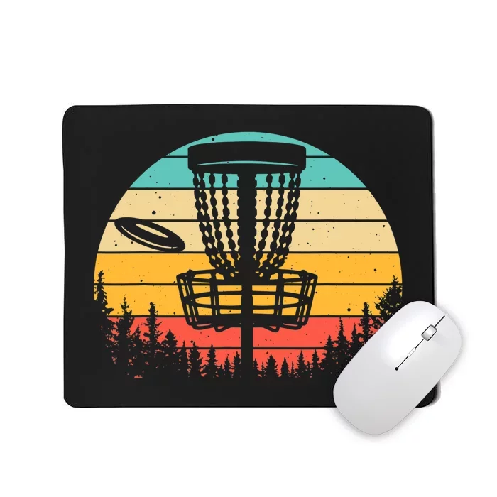 Funny Disc Golf Art For Vintage Disc Golfer Lovers Mousepad