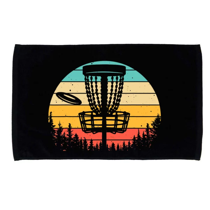 Funny Disc Golf Art For Vintage Disc Golfer Lovers Microfiber Hand Towel