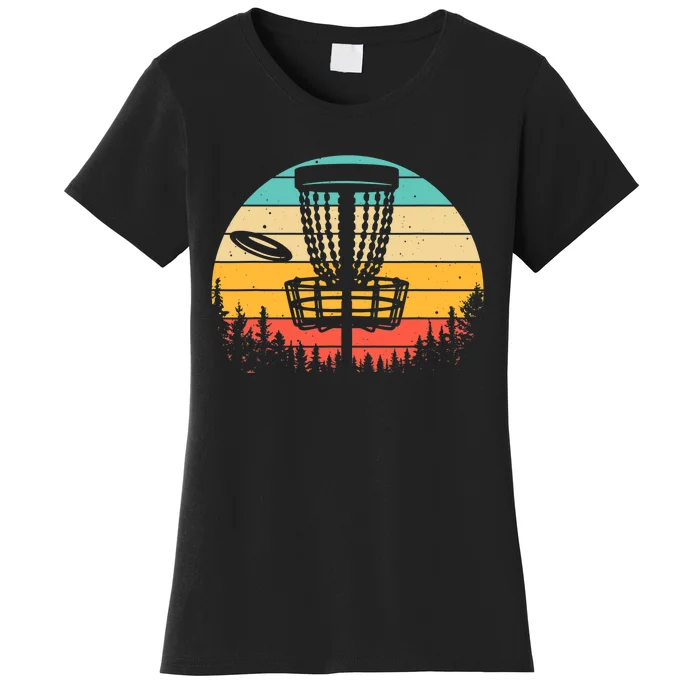 Funny Disc Golf Art For Vintage Disc Golfer Lovers Women's T-Shirt