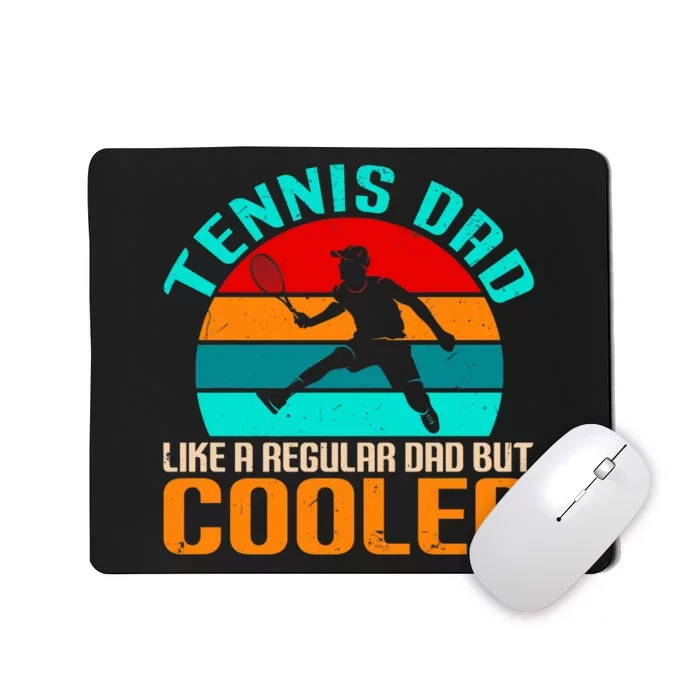 Father's Day Gift Tennis Dad Vintage Tennis Player Premium Mousepad